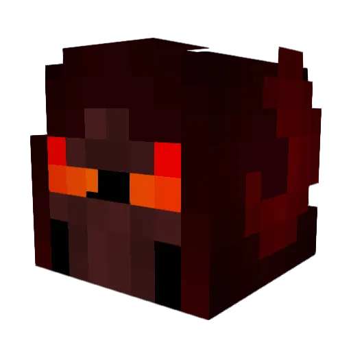 sterbenne Minecraft avatar head, 3D render