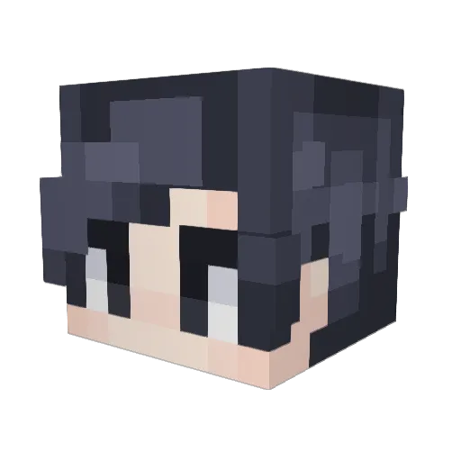 sterine Minecraft avatar head, 3D render