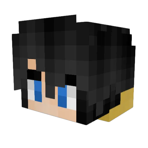 sternenwolke Minecraft avatar head, 3D render