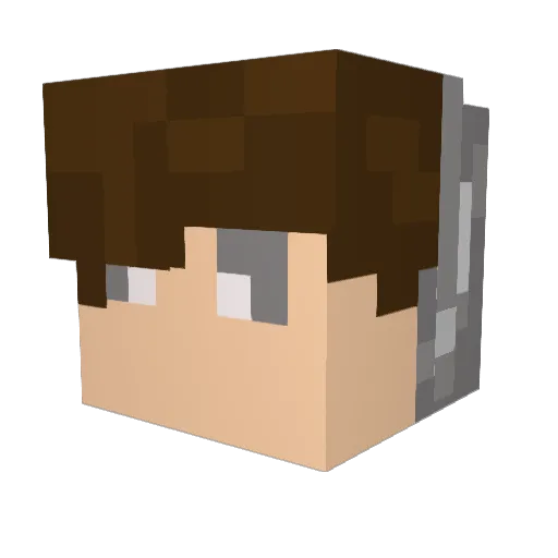stev1 Minecraft avatar head, 3D render