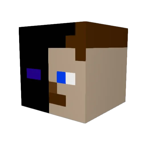 steve10134 Minecraft avatar head, 3D render
