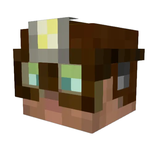 steve1894 Minecraft avatar head, 3D render