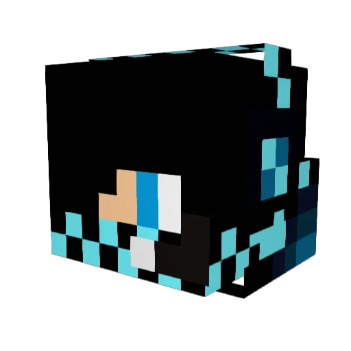 steve3210 Minecraft avatar head, 3D render