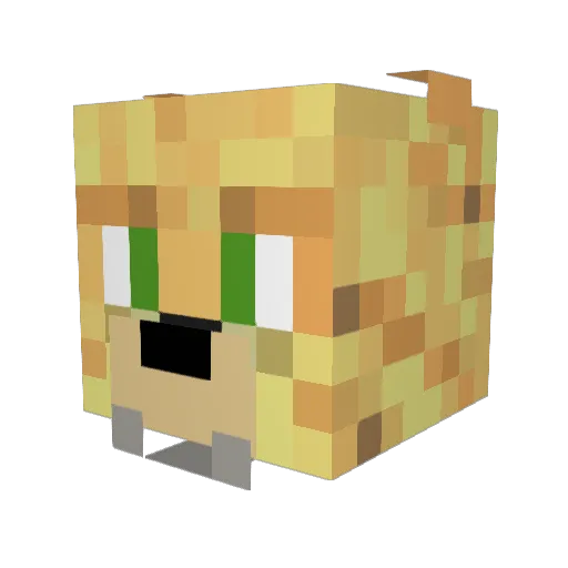 steve6776 Minecraft avatar head, 3D render