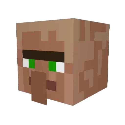 steve_kwon Minecraft avatar head, 3D render