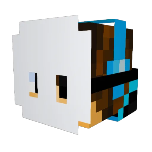 stevebev32 Minecraft avatar head, 3D render