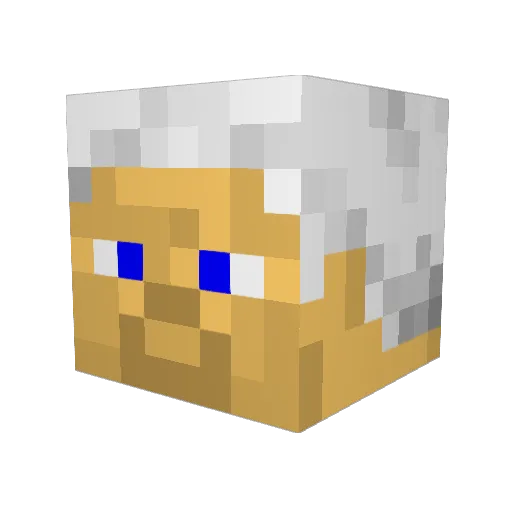 stevebutbob Minecraft avatar head, 3D render