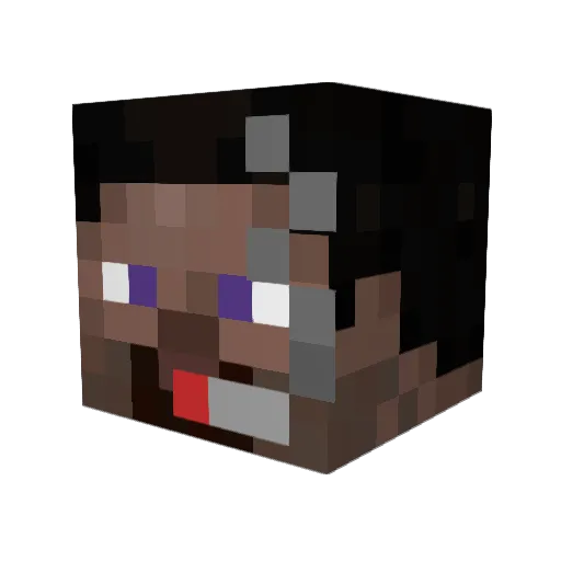 stevekunkku Minecraft avatar head, 3D render