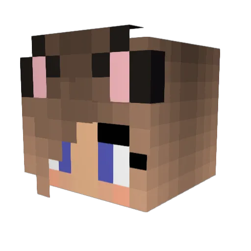 stevelikerpizza Minecraft avatar head, 3D render