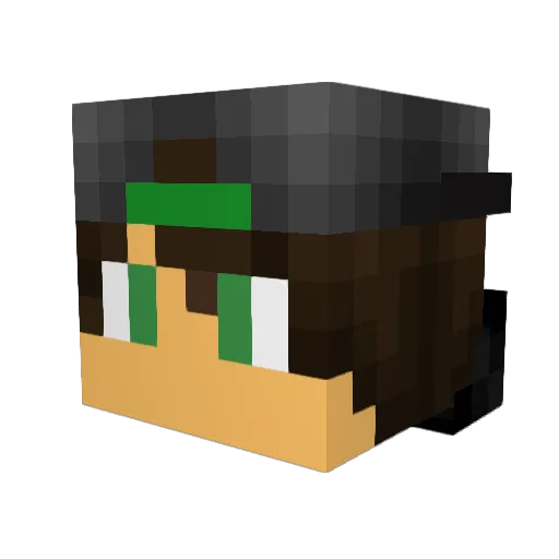 steveloulou Minecraft avatar head, 3D render