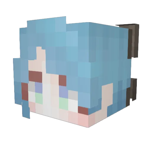 stevelry Minecraft avatar head, 3D render