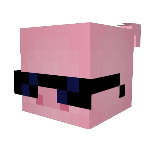 steven_art_ Minecraft avatar head, 3D render
