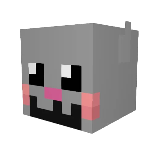 stevengangos Minecraft avatar head, 3D render