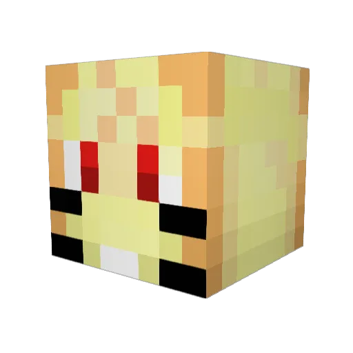 stevenhall Minecraft avatar head, 3D render