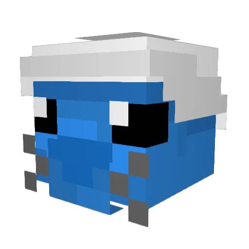 stevenjegal Minecraft avatar head, 3D render