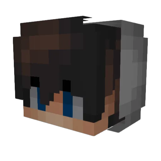 stevenluvsu Minecraft avatar head, 3D render