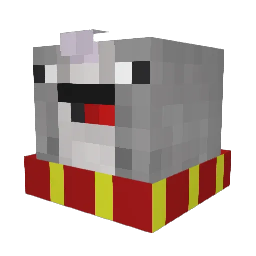 stevenmathews Minecraft avatar head, 3D render