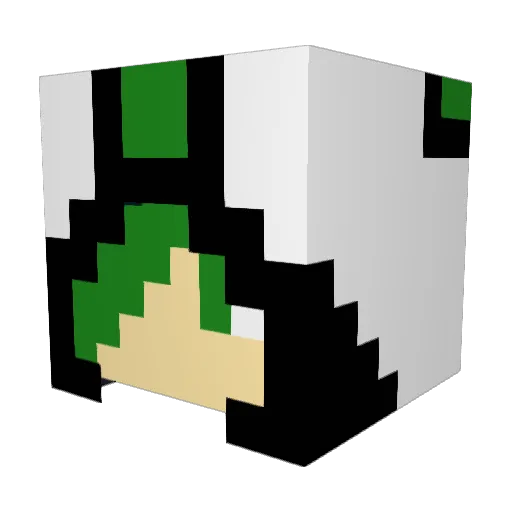 stevensebastiaan Minecraft avatar head, 3D render