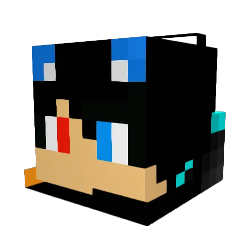 stevensthree Minecraft avatar head, 3D render