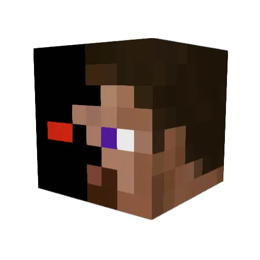 stevenswex Minecraft avatar head, 3D render