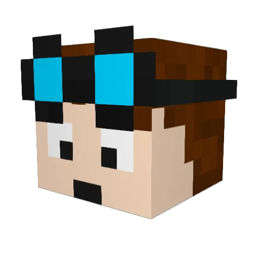 stevepie29 Minecraft avatar head, 3D render