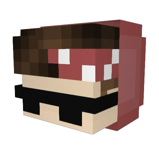 stevie18 Minecraft avatar head, 3D render