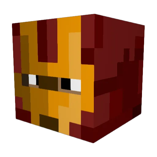 stevieboybum Minecraft avatar head, 3D render