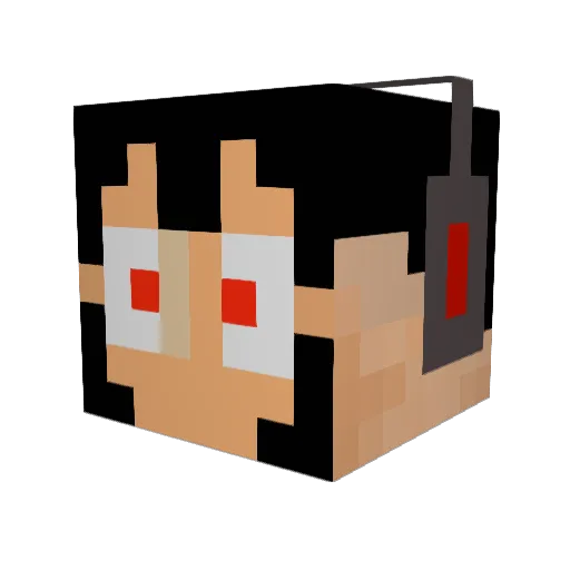 steviehe Minecraft avatar head, 3D render