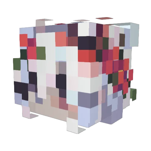 steviemon Minecraft avatar head, 3D render