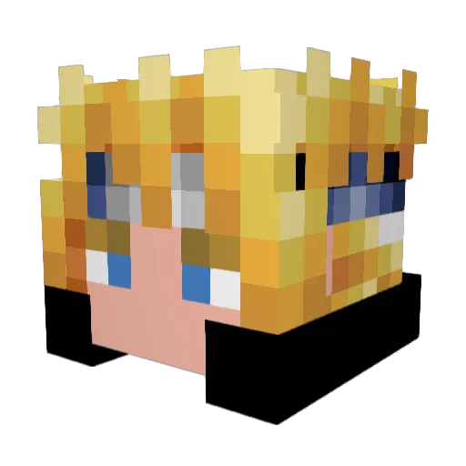 stevox027 Minecraft avatar head, 3D render