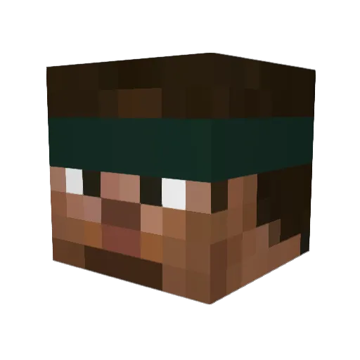 stewarthehat Minecraft avatar head, 3D render