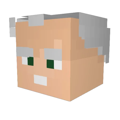 stewmuffin Minecraft avatar head, 3D render