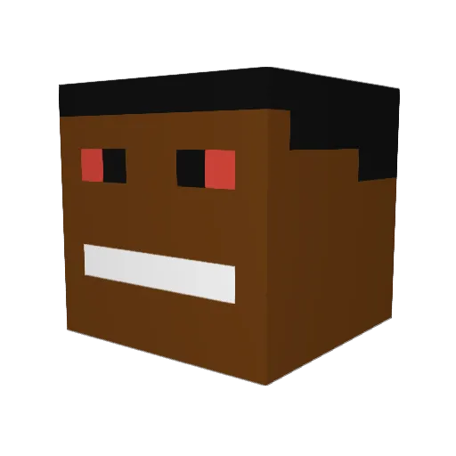 stf3n Minecraft avatar head, 3D render