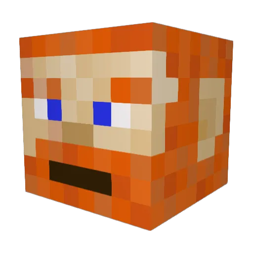 stgresh Minecraft avatar head, 3D render