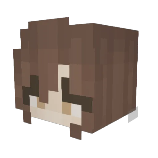 sthefanyssouza Minecraft avatar head, 3D render