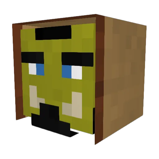 sthlm Minecraft avatar head, 3D render