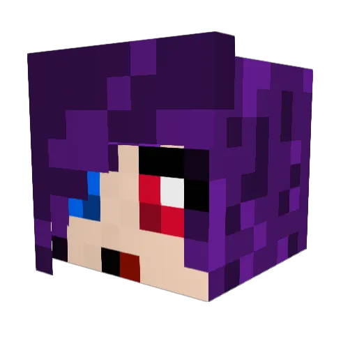 stichomythia Minecraft avatar head, 3D render