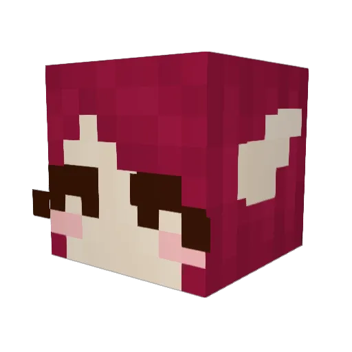 stickaly Minecraft avatar head, 3D render