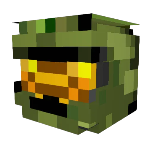 stickers69 Minecraft avatar head, 3D render