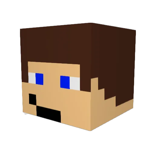 stico9792 Minecraft avatar head, 3D render
