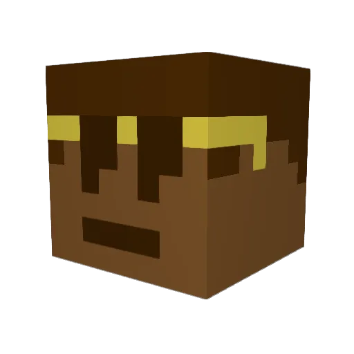 stieglitza Minecraft avatar head, 3D render