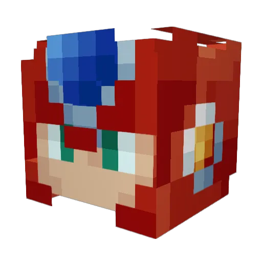 stiffomagnifico Minecraft avatar head, 3D render