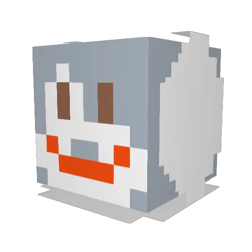 stiftak Minecraft avatar head, 3D render