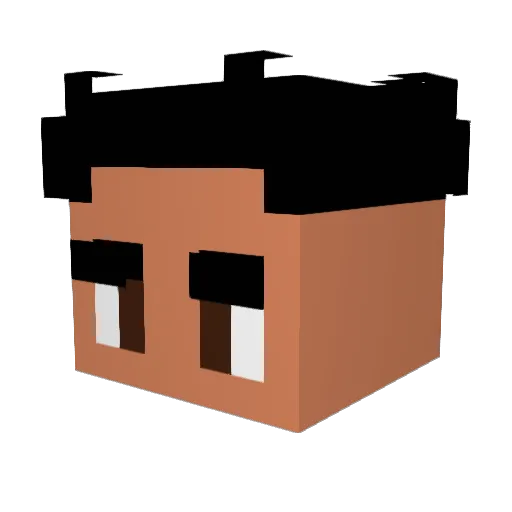stighn Minecraft avatar head, 3D render