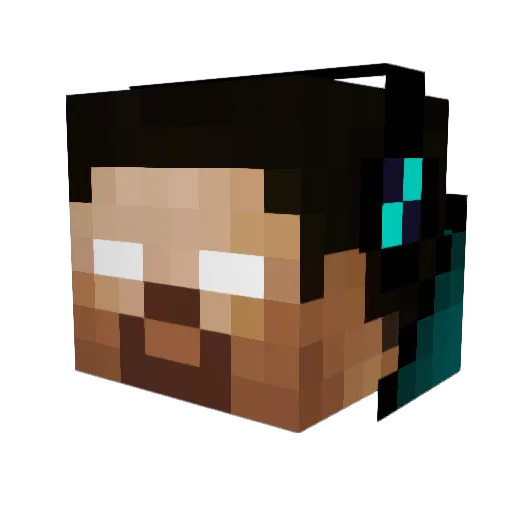 stiill20161 Minecraft avatar head, 3D render