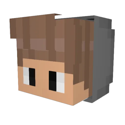 stijn03 Minecraft avatar head, 3D render