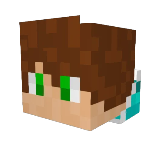 stijndr Minecraft avatar head, 3D render