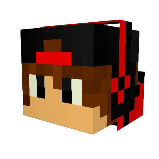 stijnemannac Minecraft avatar head, 3D render