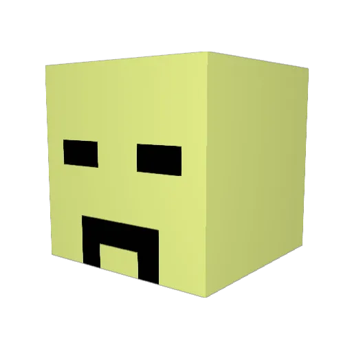 stijnmuin Minecraft avatar head, 3D render