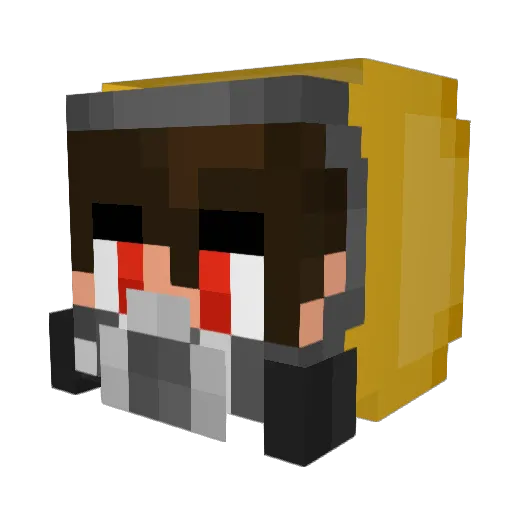 stijnvanderlaan Minecraft avatar head, 3D render